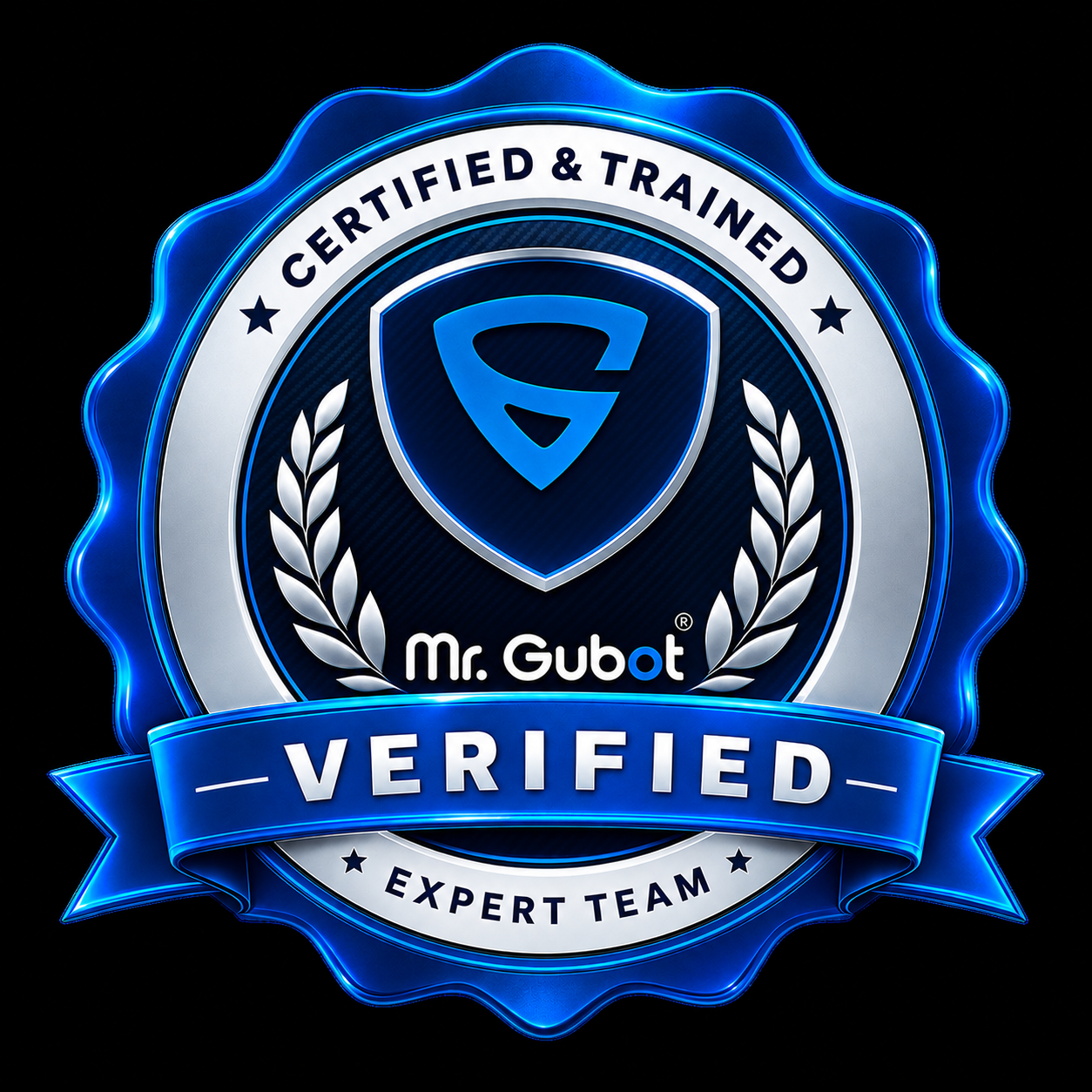 Mr. Gubot certified and trained expert team verified badge